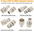 RF Coaxial Adapter Set, 23 Type UHF Adapter Kits for Ham Radio, CB Radio Antenna Adapter