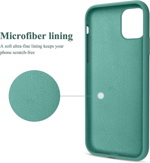 OTOFLY for iPhone 11 Case, Slim Shockproof Protective Cover, Anti-Fingerprint, Anti-Scratch, Pine Green