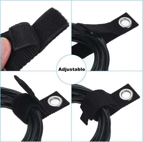 PATIKIL 7 Inch Extension Cord Holder Organizer, 6 Pack Hook and Loop Storage Strap for Power Cables Garage