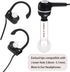 Earbud Replacement Tips Silicone Covers for Most In-Ear Earbuds (Inner Hole 3.8mm -5.1mm) - 18 Pairs S M L