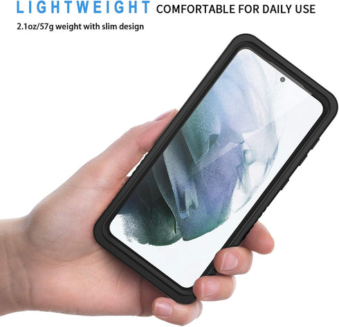Lanhiem for Samsung Galaxy S21+ Plus Case, IP68 Waterproof Dustproof, Rugged Full Body Shockproof Cover