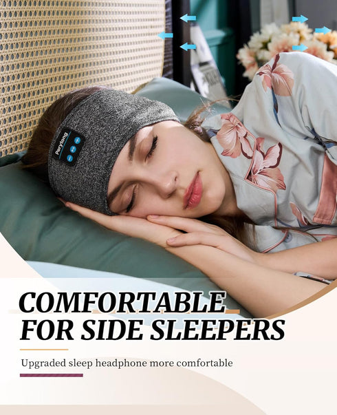 Sleep Headphones Wireless, Perytong Bluetooth Sports Headband with Ultra-Thin HD Stereo Speakers
