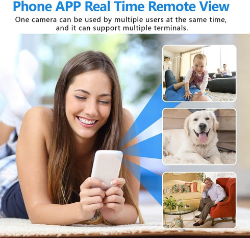 Smallest Wireless WiFi Battery Camera, HD1080P Security Camera, Baby Monitor with Live Feed, Night Vision, Motion