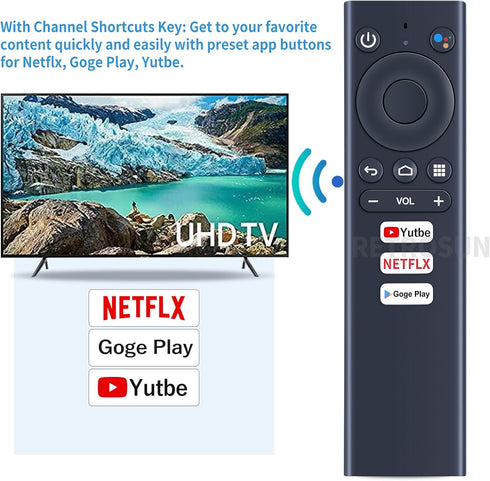 PZL Replacement for Ematic Android TV UHD 4K Streaming Box Voice Bluetooth Remote Control AGT419 AGT418