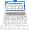 Taiss 580PCS JST PH Connector Kit, 2.0mm 2/3/4/5/6Pin Housing, Female and Male Adapter Cable Connector Plug