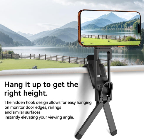 COMAN DP58 Magnetic Phone Tripod, Aluminum MagSafe Tripod Stand with Carabiner, Mini Portable Travel Pocket Tripods