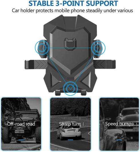 Universal Long Neck Phone Holder for Car, Compatible with iPhone Xs, XS Max, XR, 8, 7, S10, S9, LG and More