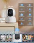 Golspark Indoor Security Camera 2K - Pet Camera for Home Security, Motion Tracking, 2-Way Audio, Night Vision, Cloud &