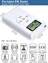 ZHIWHIS Mini Portable FM Radio, Stereo LCD Digital Display Tuning Pocket Walkmen with Earphone, AAA Battery Operated