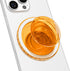 Svanove Magnetic Phone Grip Compatible with Magsafe, Mag Safe Translucent Clear Grip Collapsible