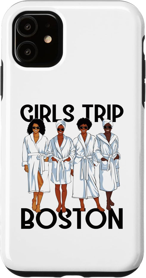 iPhone 11 Spa Relax Case for Black Melanin Women - Girls Trip 2024 Boston