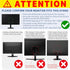 Bestoct 12-24" 75x75mm 100x100mm Low Profile Monitor Stand, LCD TV Foldable Mount for Desk, Lay Flat Stand for Screens