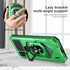 TJS Compatible Case for Cricket Icon 5 & AT&T Motivate 4, Heavy Duty Drop Protection Cover with Tempered Glass (Green)