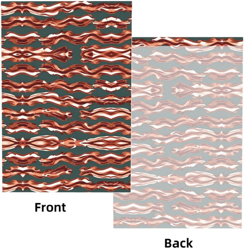 YQxwJL Bacon Pattern Print Studio Backdrop, Large Photo Backdrop for Professional Photography Studio and Events(No