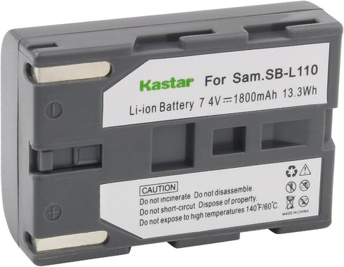 Kastar SB-L110 Battery Pack for Samsung SCD23, SCD24, SCD27 MiniDV Camcorder