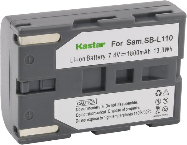 Kastar SB-L110 Battery Pack for Samsung SCD23, SCD24, SCD27 MiniDV Camcorder