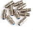 Pasow F81 High Frequency 3GHz Female to Female F-Type Barrel Connectors Couplers (10 pcs, Silver)