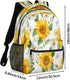 Wicewott Backpack 18in Backpacks Pack Backpack Yellow Sunflower Bouquet for Women Men Large Capacity Waterproof Laptop