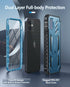 FNTCASE iPhone 12 Pro Case: Rugged Military Grade Drop Proof Cover with Kickstand, Matte Textured TPU, 6.1" - Blue
