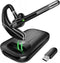 Bluetooth Headset V5.3, Wireless Earpiece with 1000mAh Charging Case, 96H Talktime, Hands Free Noise Canceling