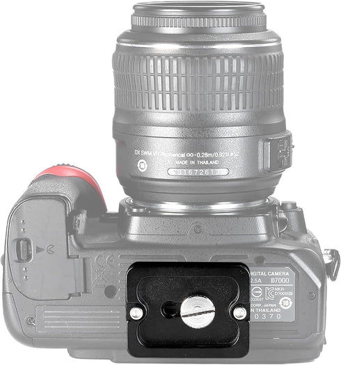 Neewer Pack of 2 PU-50 50 mm Universal Metal Quick Release Plate with 1/4 Inch Screw for Camera Tripod