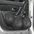Unifizz 2pcs 6'' Plastic Audio Speaker Cover, Mesh Subwoofer Grill Horn Guard Decorative Circle Grille Protector Black