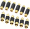 RCA Adapter, 6pcs RCA Female to Female Couplers and 6pcs RCA Male to Male Couplers, Gold Plated for Speaker and