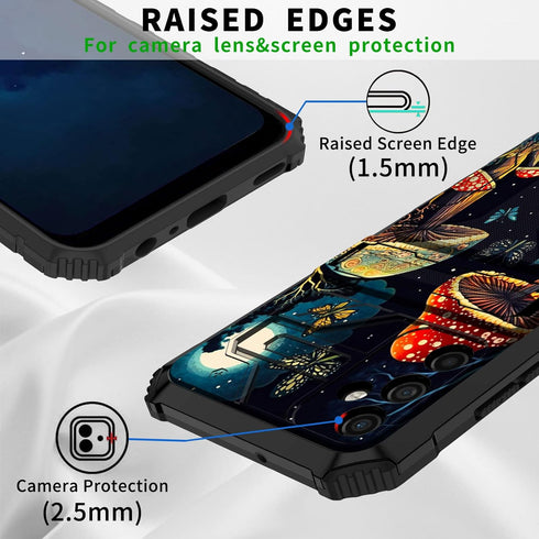 Galaxy A14 5G Phone Case for Samsung A14 5G, Wallet Case with Credit Card Holder & Kickstand, Dual Layer Hard PC Soft