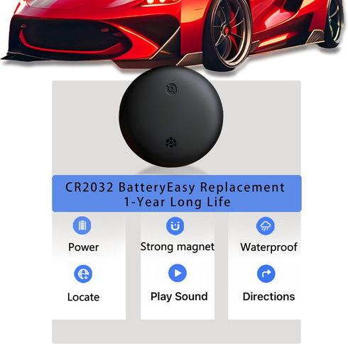 Naibudx 1-Year Car GPS Tracker No Subscription fees Required, Ultra-Strong Magnetism, mini-Sized and Portable, with a