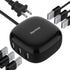 SUPERDANNY 6-Port USB Charger 8A, 40W Mini USB Charging Station for Multiple Devices, 4ft Cable, Compatible with