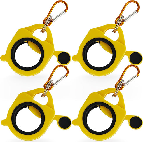 Zip Tie Organizer, Glow in the Dark Cable Tie Holder for Electrician Management, Reusable Light Plastic (White, 4 Pcs)