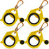 Zip Tie Organizer, Glow in the Dark Cable Tie Holder for Electrician Management, Reusable Light Plastic (White, 4 Pcs)