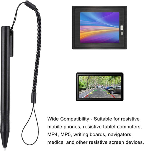 Resistive Anti-Scratch Pen with Spring Rope for POS PDA Navigator, Medical and Other Resistive Screen Devices