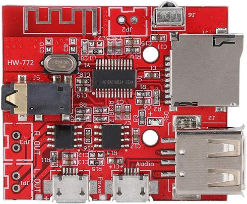 MP3 Decoder Board - Bluetooth MP3 Decoding Circuit Module with Remote Control, Supports USB/TF