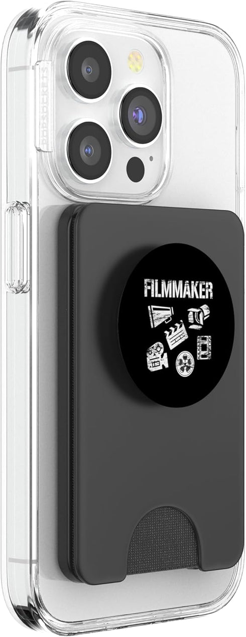 Filmmaker T-Shirts Video Producer Gifts Filmmaker Cameraman Movie Film Video Producer PopSockets PopWallet for MagSafe