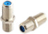 Pasow F81 Barrel Connectors, High Frequency 3GHz Female to Female F-Type Adapter Couplers, 20 pcs, Silver