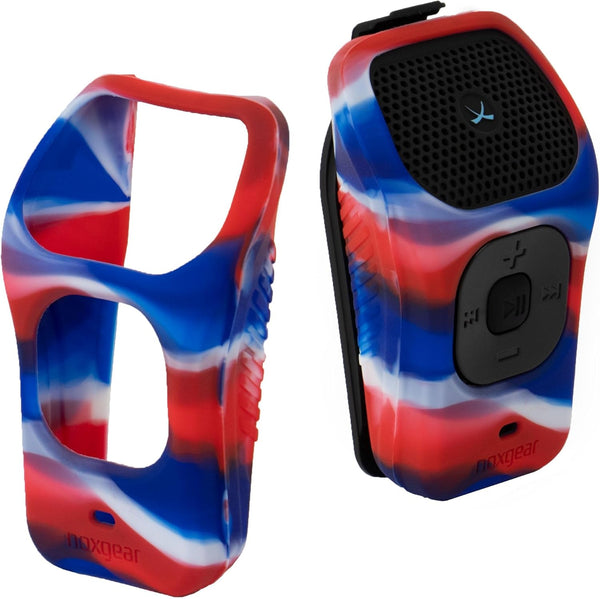 Noxgear 39g Bluetooth Speaker Protective Silicone Cover, Shock Absorbing, Bald Eagle Design