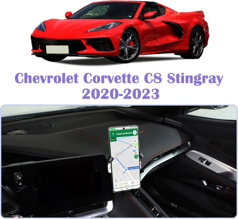 CHEAYAR Car Phone Holder Mount for Chevrolet Corvette C8 2020-2023, Center Console Dashboard Navigation Screen