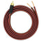 RCA to Bare Wire Speaker Cable 14AWG OFC for Direct Connect Speakers (RCA to Bare 16.4FT)