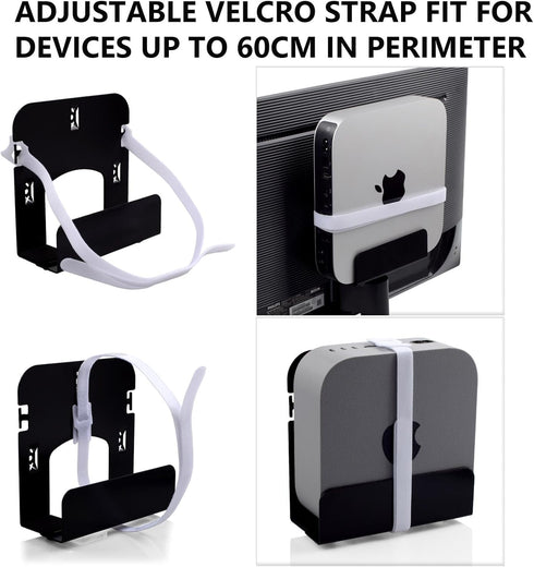 Gmailmall Cable Box Wall Mount Modem Mount Adjustable Wall Mount for Most Small Media PlayersRoku, Amazon Fire TV