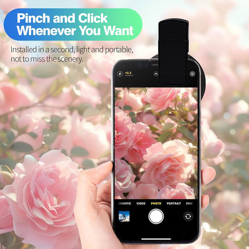 RiNTREE 52mm CPL Filter for iPhone & Android, Phone Polarizing Lens Kit with Clip-On Adapter to Eliminate Glare