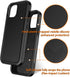 Diverbox iPhone 15 Case, Shockproof and Dropproof with Tempered Glass Screen Protector, Heavy Duty Protection Cover