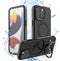 Guppy Waterproof Case for iPhone 15 Pro Max, IP68 Dustproof with Magnetic Stand, Built-in Screen Protector, 6.7