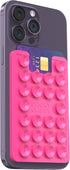 Suction Phone Card Holder Mount, Phone Wallet, Silicon Adhesive Accessory for iPhone and Android, Hands-Free Mirror