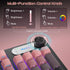 BlueFinger 98 RGB Gaming Keyboard, Keys USB Wired Keyboard with Rainbow Backlit, Volume Knob & Screen, Quiet Typing