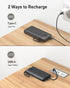 VEEKTOMX 20000mAh Power Bank with Built-in Cables, Portable Charger for iPhone, USB C LED Display External Battery