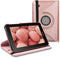 kwmobile Rotating Case for Samsung Galaxy Tab 2 7.0 P3110 / P3100, PU Leather Cover with Stand - Rose Gold