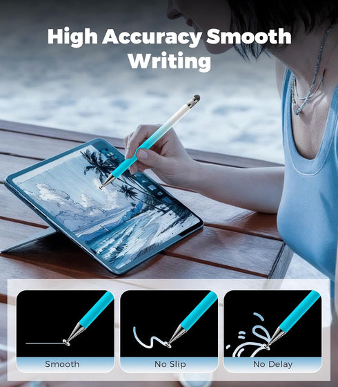Kenkor Stylus(3pcs), 2-in-1 2/iPhone/Android/Samsung, Stylus Pen for Touch Screen, High Precision & Sensitivity Pen
