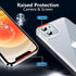 jaroco iPhone 12 Case 6.1-Inch, Anti-Scratch Clear Non-Yellowing Shockproof Phone Bumper Cover