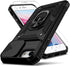 Shop iPhone SE Case 2022/3rd/2020/2nd Gen, iPhone 8/7, Black Military Grade Shockproof Case with Kickstand & Lens Cover.